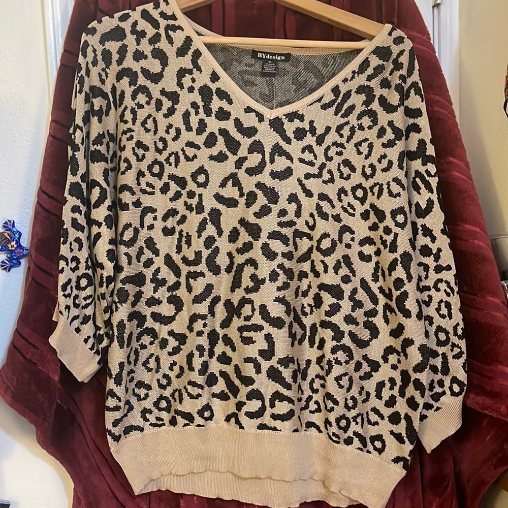 Blouse brown and black